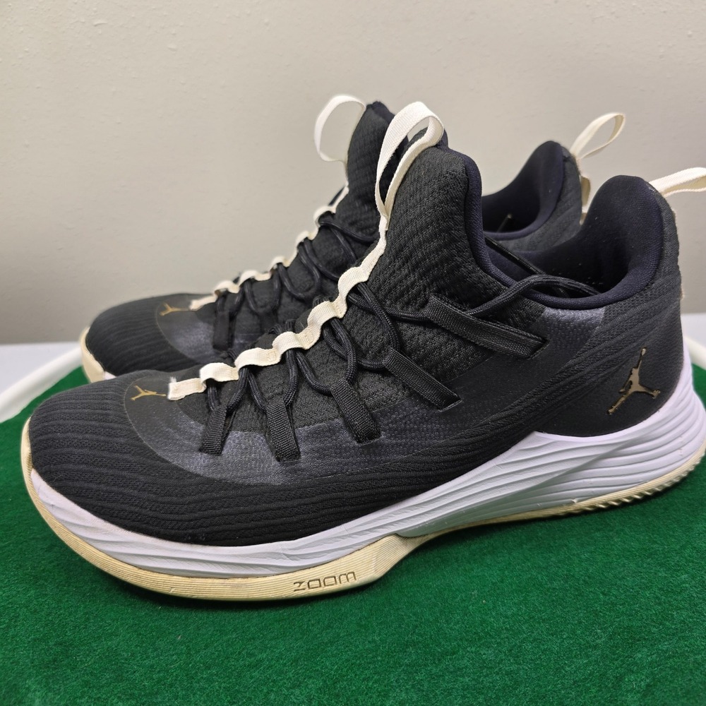 Jordan Ultra Fly 2 Low Basketball‎ Shoes Mens 11.5 Black AH8110-021 Sports Logo